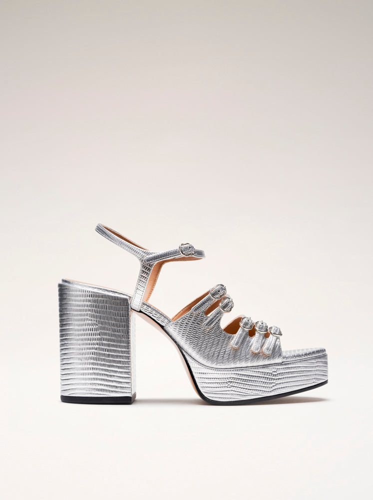 FRENCHKISS- Sandales - Embossés Argent